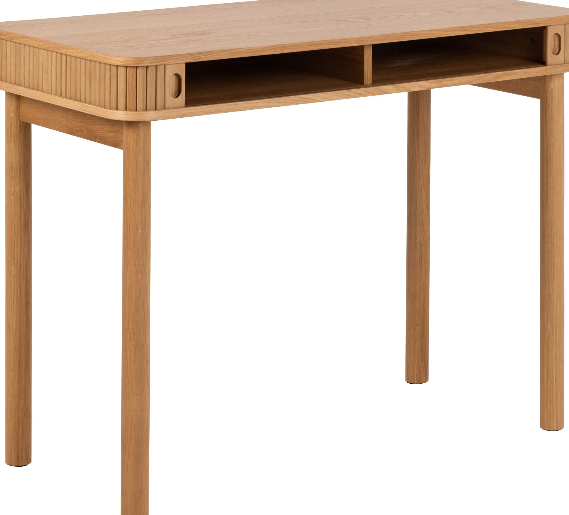 Emob Langley Schreibtisch - 100x50x75 cm - mit Ablagefläche - Eichenfurnier