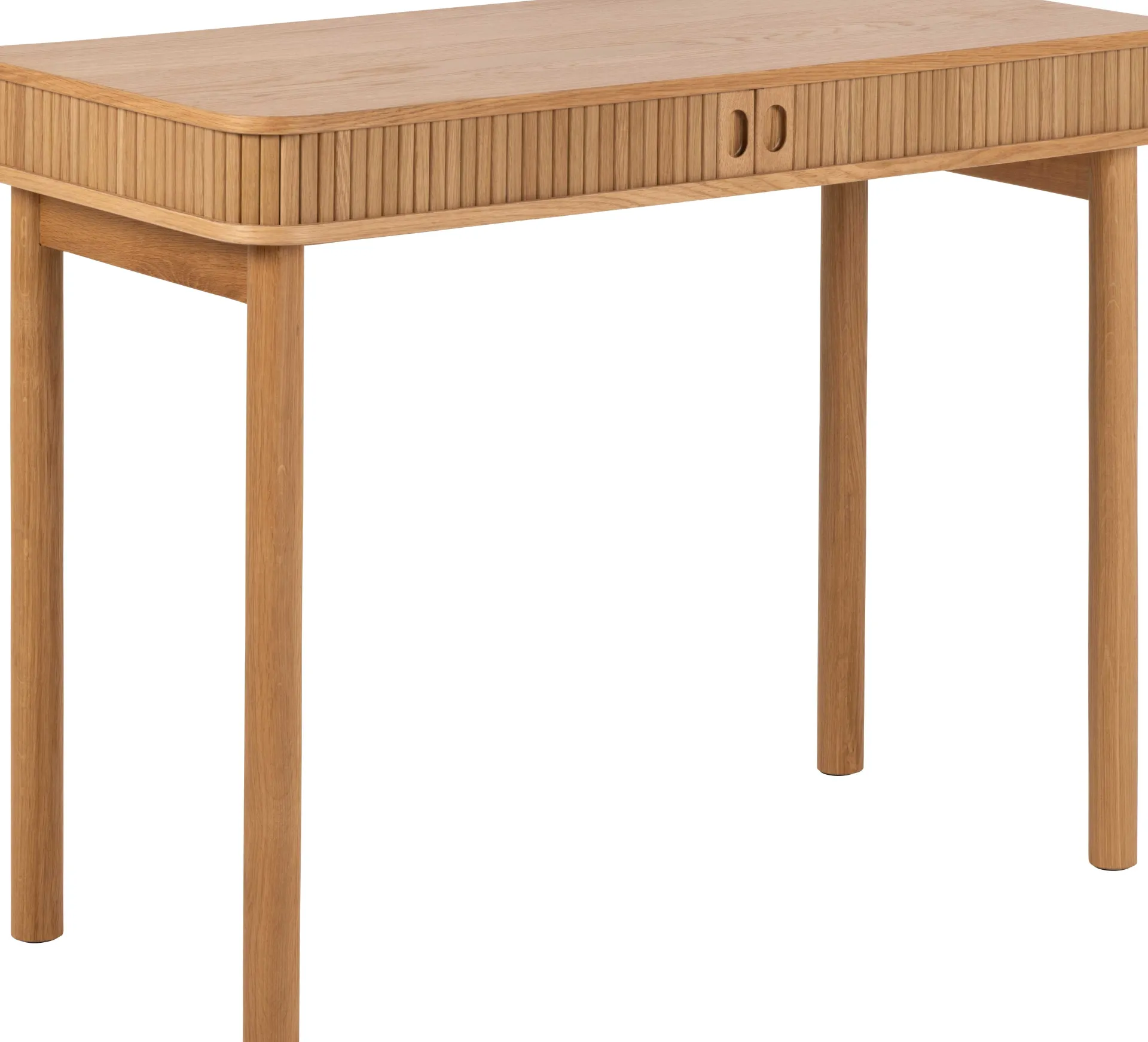 Emob Langley Schreibtisch - 100x50x75 cm - mit Ablagefläche - Eichenfurnier