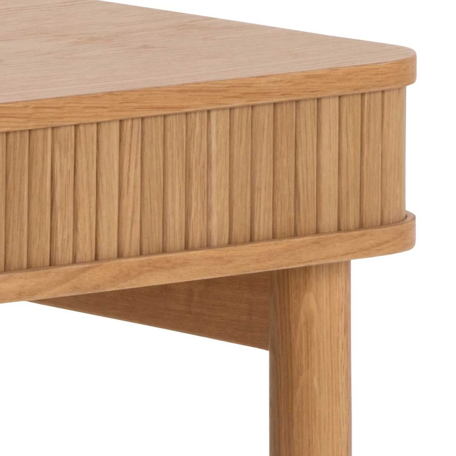 Emob Langley Schreibtisch - 100x50x75 cm - mit Ablagefläche - Eichenfurnier