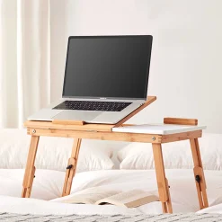 Emob Exclusive Laptop-Tisch - 54x35x27cm - Bambusholz
