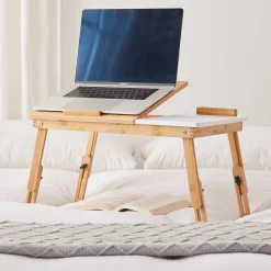 Emob Exclusive Laptop-Tisch - 54x35x27cm - Bambusholz