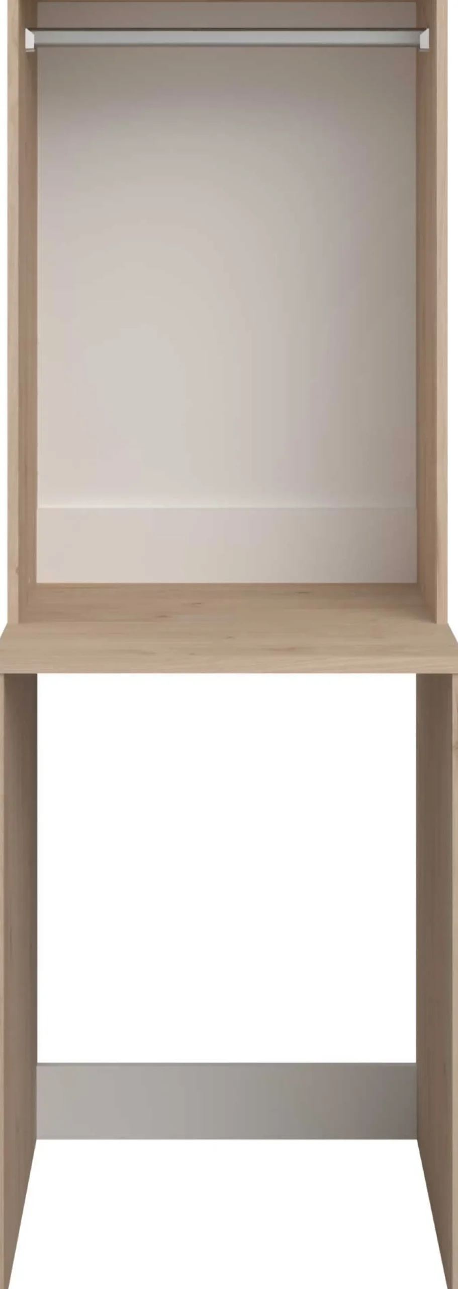Laundry Waschmaschinenschrank - 65x60x184cm - mit Kleiderstange - Eiche Dekor