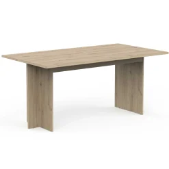 CBA Leda Ausziehbarer Esstisch - 160/200x90x74cm - Eiche Dekor