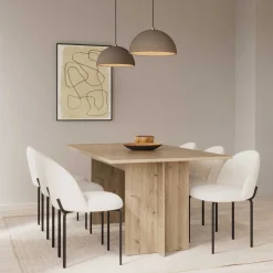 CBA Leda Ausziehbarer Esstisch - 160/200x90x74cm - Eiche Dekor