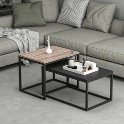 Emob Leka Couchtisch | 100 % MELAMIN | Schwarz
