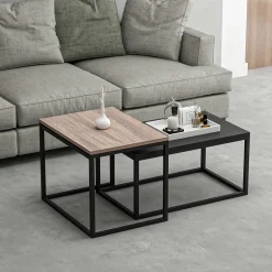 Emob Leka Couchtisch | 100 % MELAMIN | Schwarz