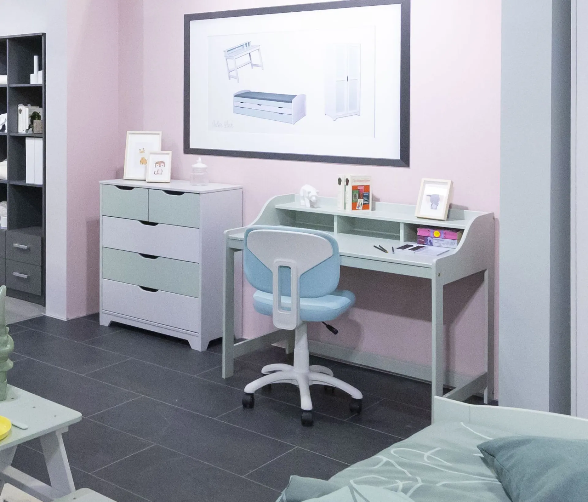 Kinder Interlink Lerneinheit Conversation | 110 x 68,4 x 90,6 cm | Farbe: Pastell