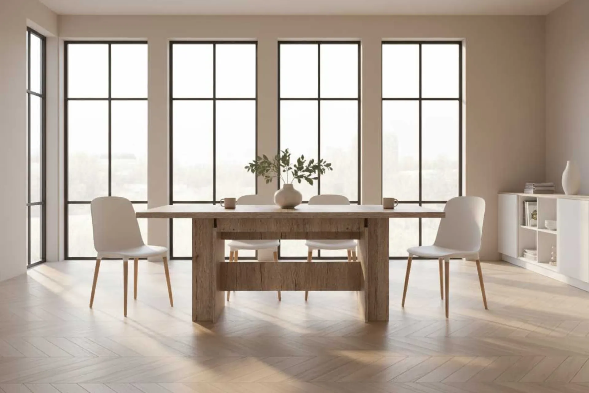 Hela Lianna Esstisch 160/320x90 cm-Eiche sand