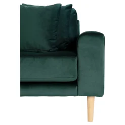 House Nordic Lido Lounge Sofa aus em Samt mit Kissen