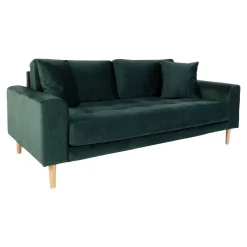 House Nordic Lido 2.5 Sitzer Sofa in dunkelem Samt