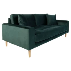 House Nordic Lido 2.5 Sitzer Sofa in dunkelem Samt