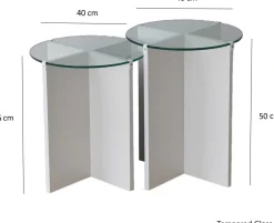 Emob Lily Satztisch (2 Stück) | GEHÄRTETES GLAS |