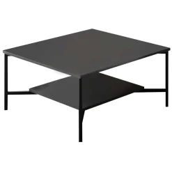 Emob Line Couchtisch | 100 % MELAMIN | , Schwarz