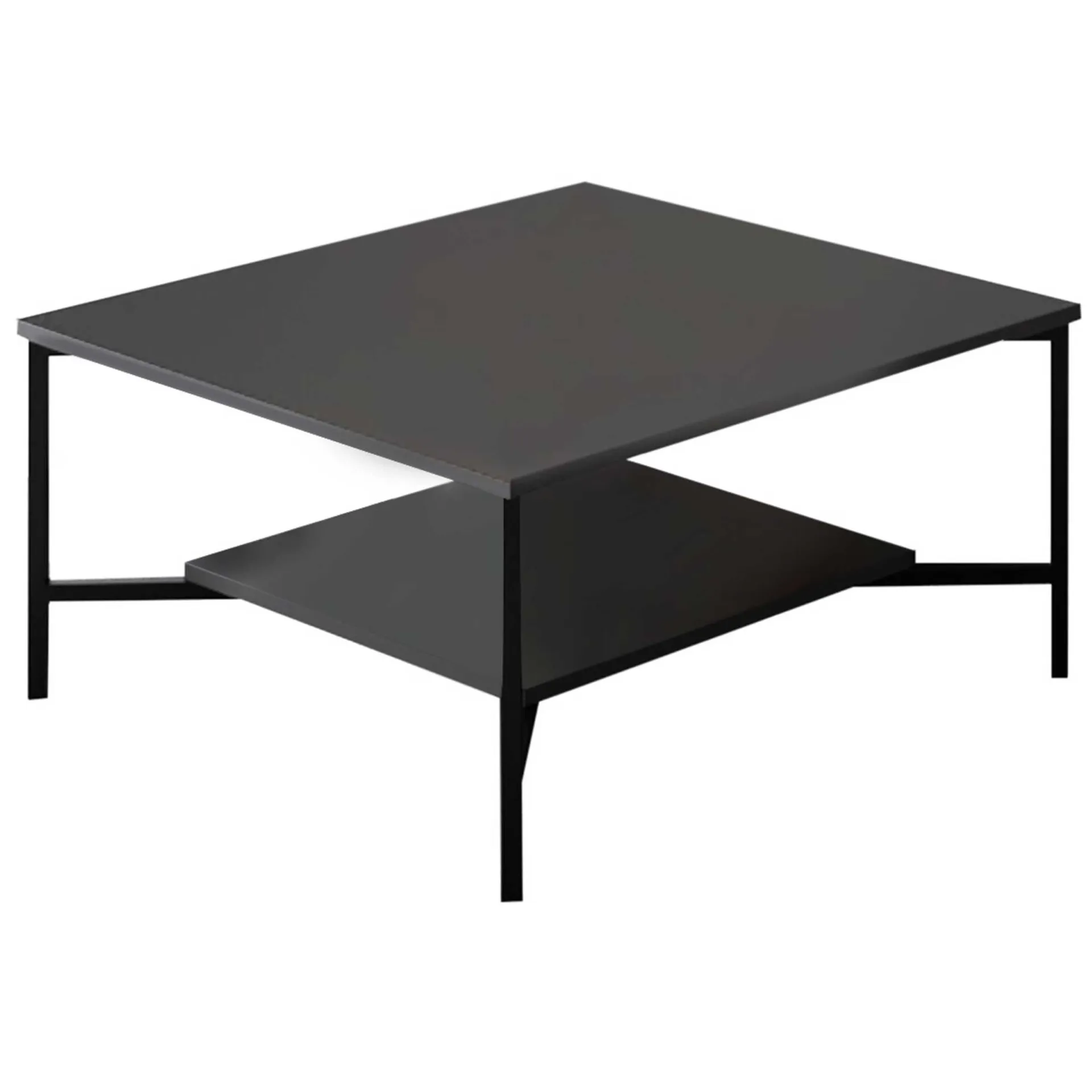 Emob Line Couchtisch | 100 % MELAMIN | , Schwarz