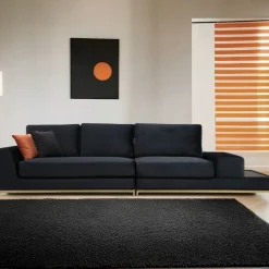 Emob Line 4-Sitzer-Sofa | BUCHENHOLZ / SPANPLATTE | , Gold