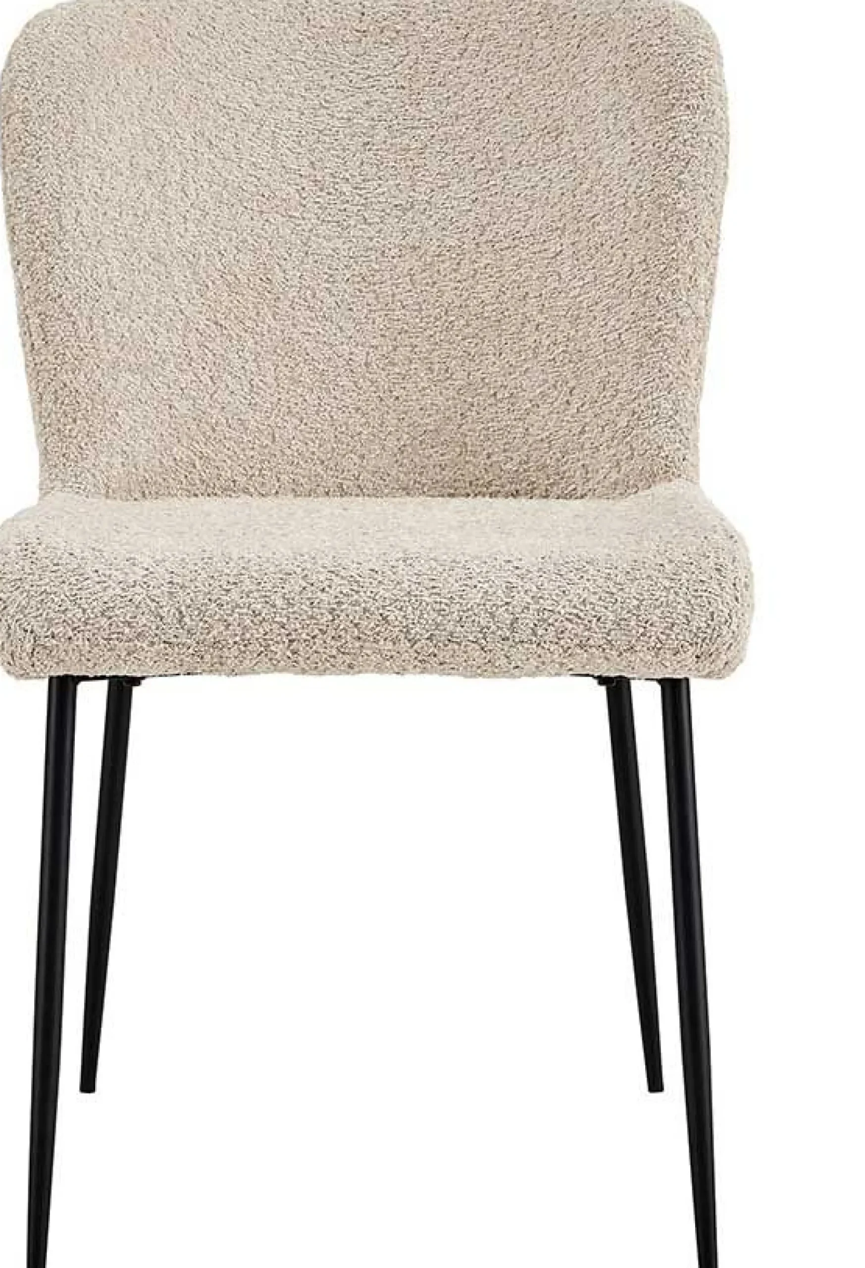 Rousseau Lisa Bouclé Stuhl - Metallbeine, H 85 x B-L 50 x T-P 62 cm