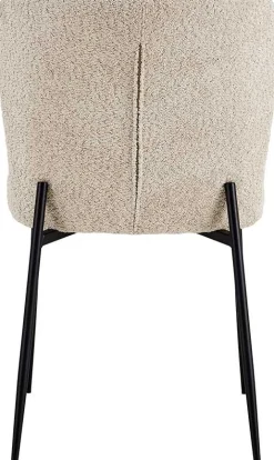Rousseau Lisa Bouclé Stuhl - Metallbeine, H 85 x B-L 50 x T-P 62 cm