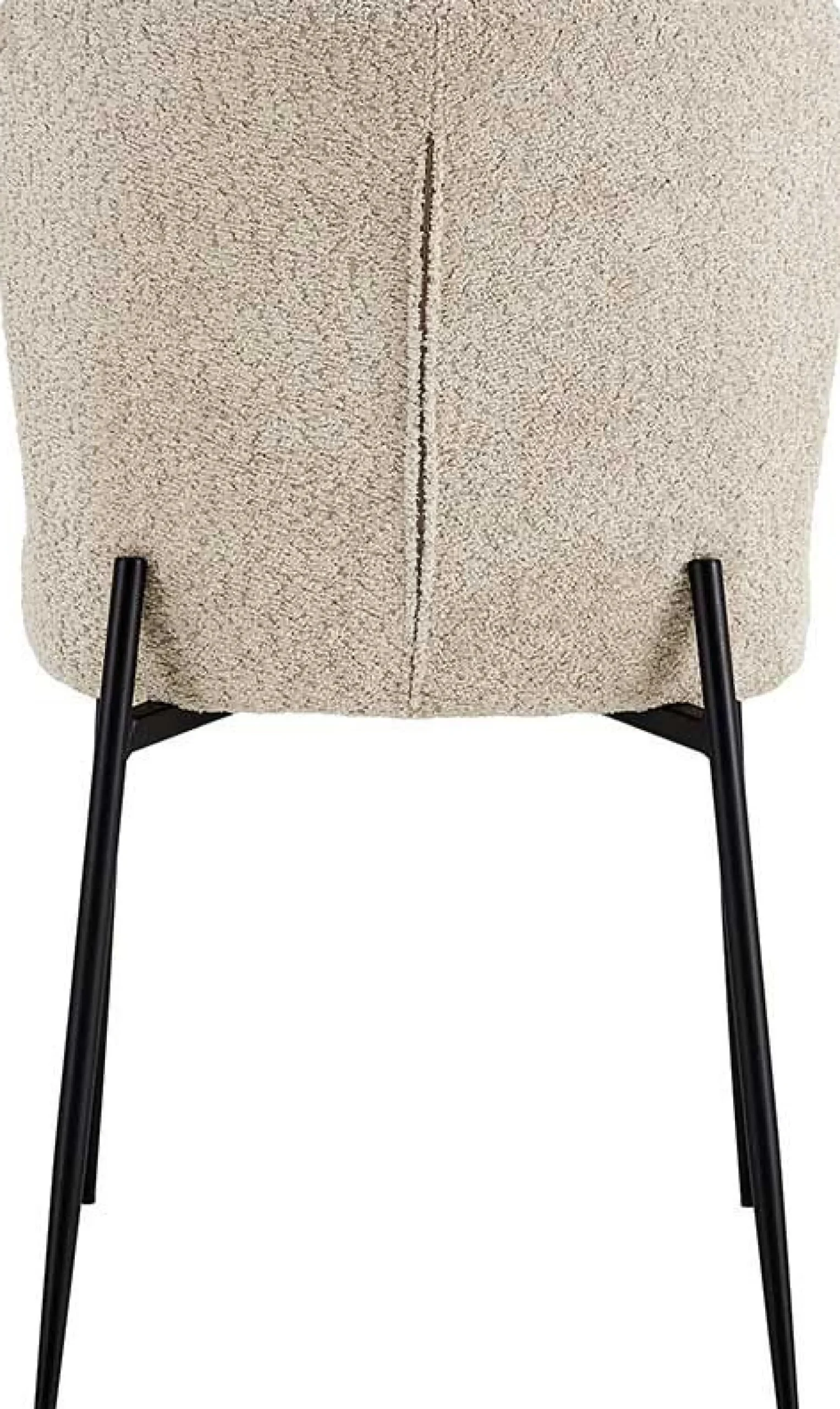 Rousseau Lisa Bouclé Stuhl - Metallbeine, H 85 x B-L 50 x T-P 62 cm