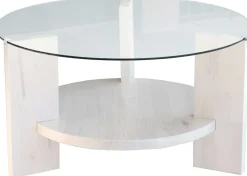 Emob Locelso Couchtisch | Gestell aus massivem Kiefernholz |