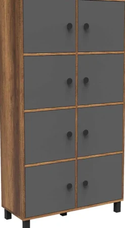 Locelso Mehrzweckschrank | 18mm Stärke | Nussbaum Anthrazit