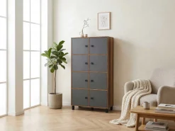 Locelso Mehrzweckschrank | 18mm Stärke | Nussbaum Anthrazit