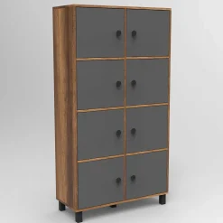 Locelso Mehrzweckschrank | 18mm Stärke | Nussbaum Anthrazit