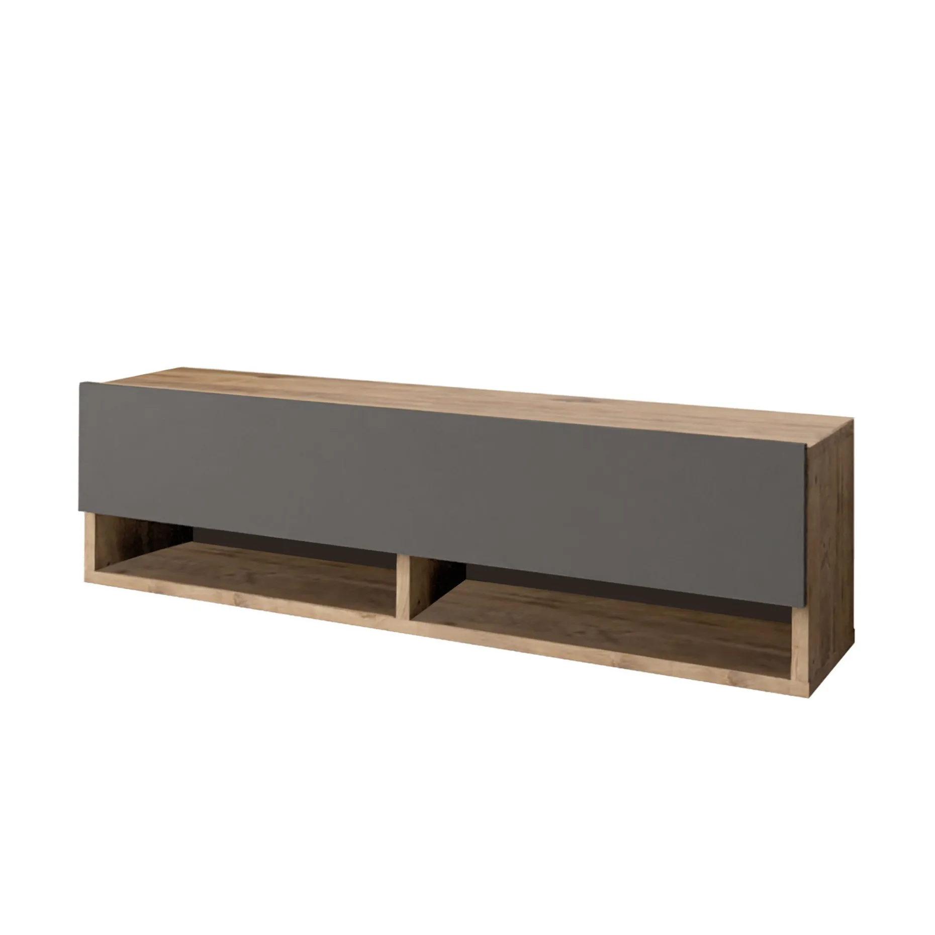 Locelso TV Stand | 100% Melamin | Anthrazit | Schwebend | 100x29cm