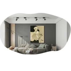 Emob Lossa Spiegel | 100% MDF | Schwarz