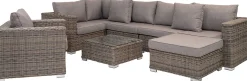 House Nordic Loungeset Calvi - 4 Stück - Geflecht