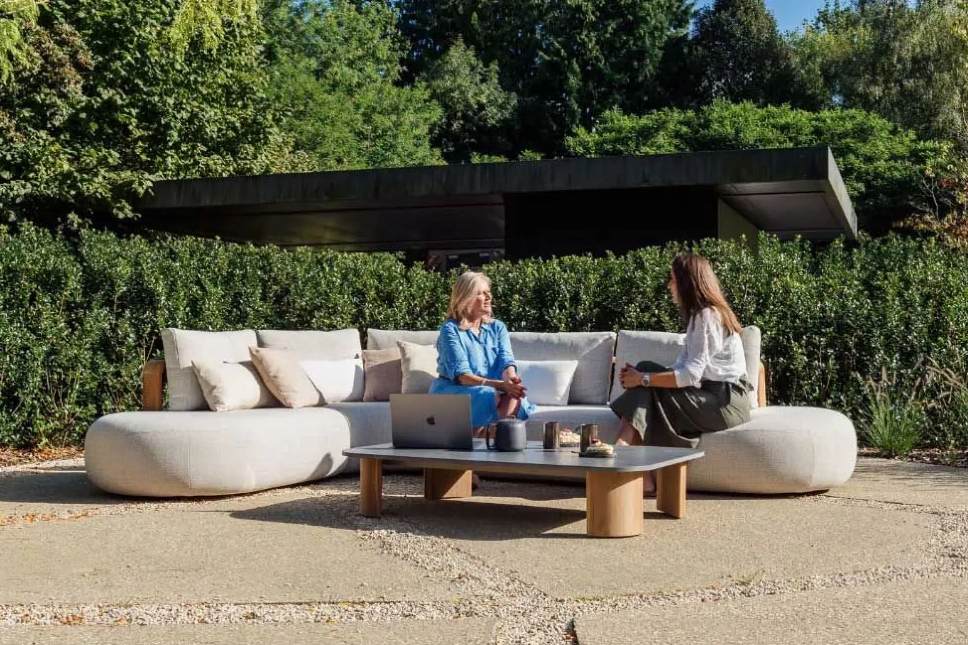 Gescova Loungeset Garten Mila - Hell - Textilene