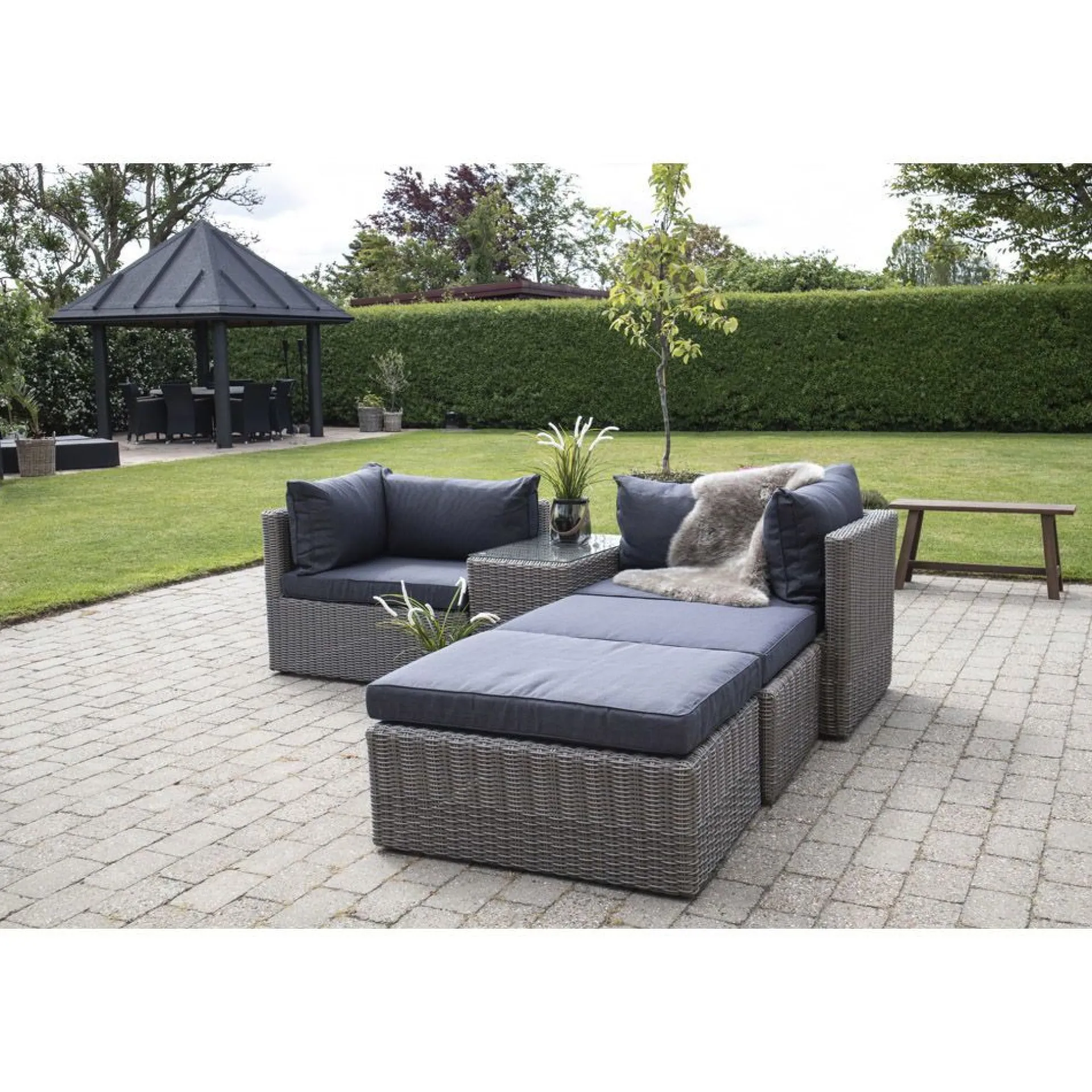 House Nordic Loungeset Rossi - Polyrattan -