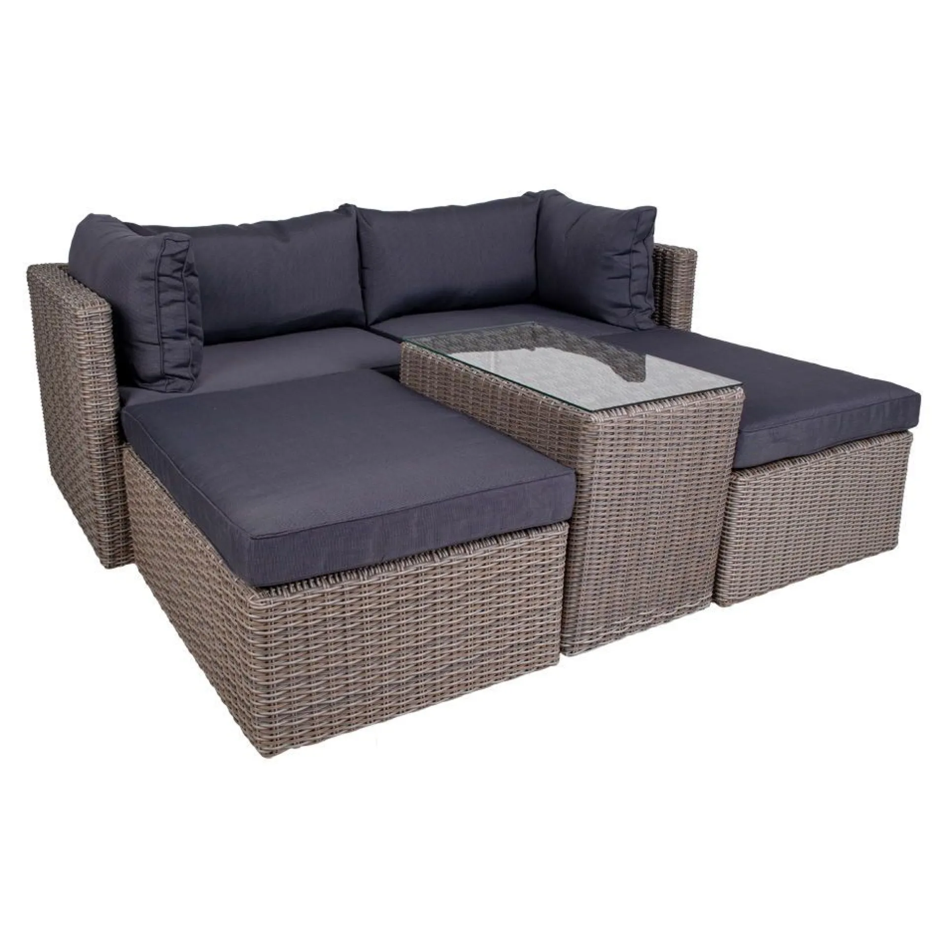 House Nordic Loungeset Rossi - Polyrattan -