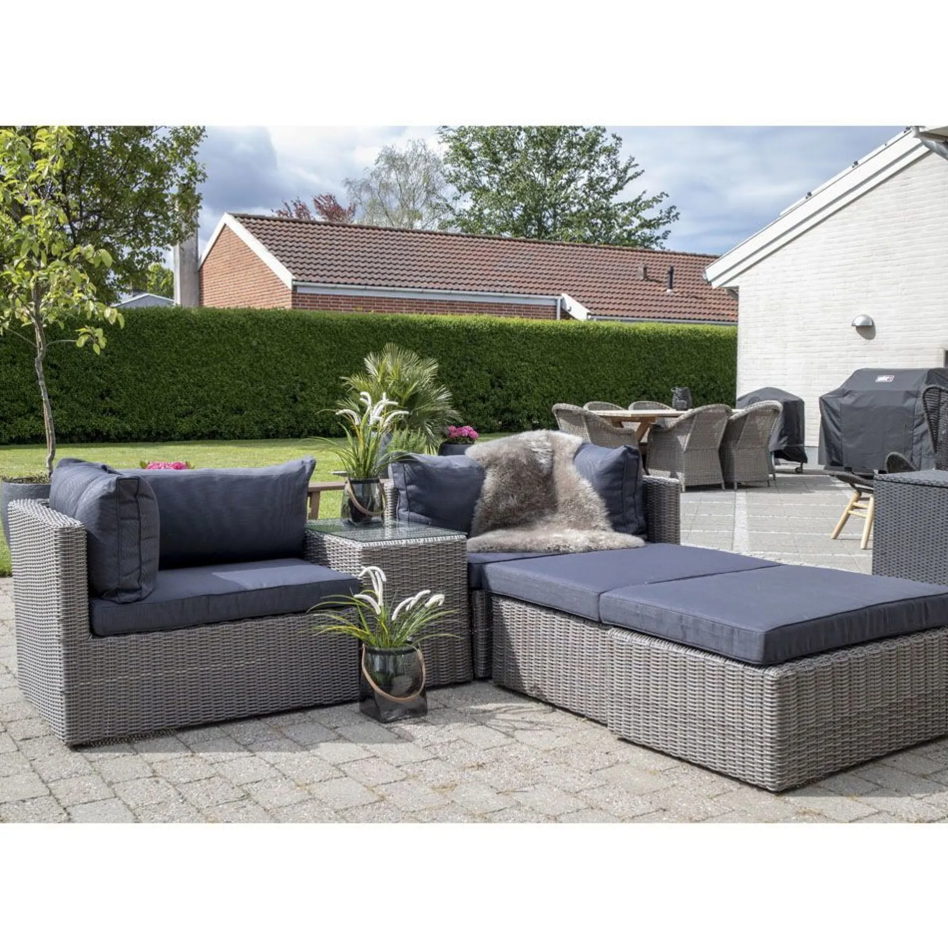 House Nordic Loungeset Rossi - Polyrattan -