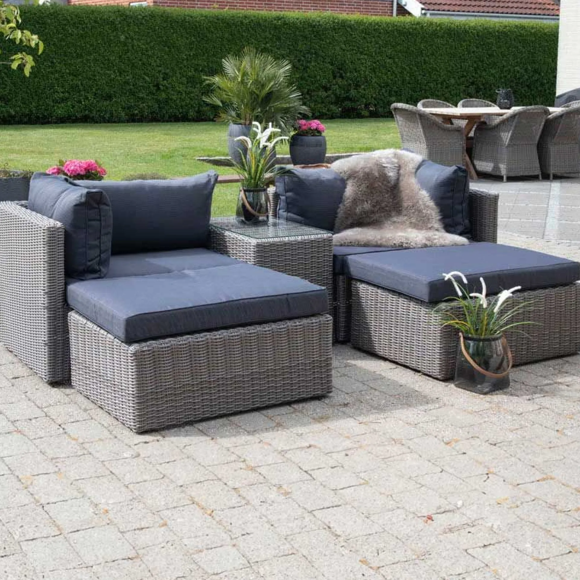 House Nordic Loungeset Rossi - Polyrattan -