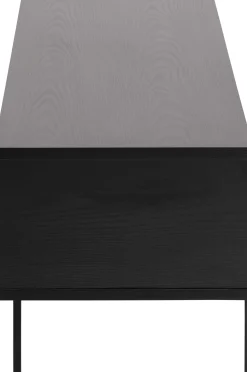 Lowboard Angus 140 cm mit Schiebetür - schwarz