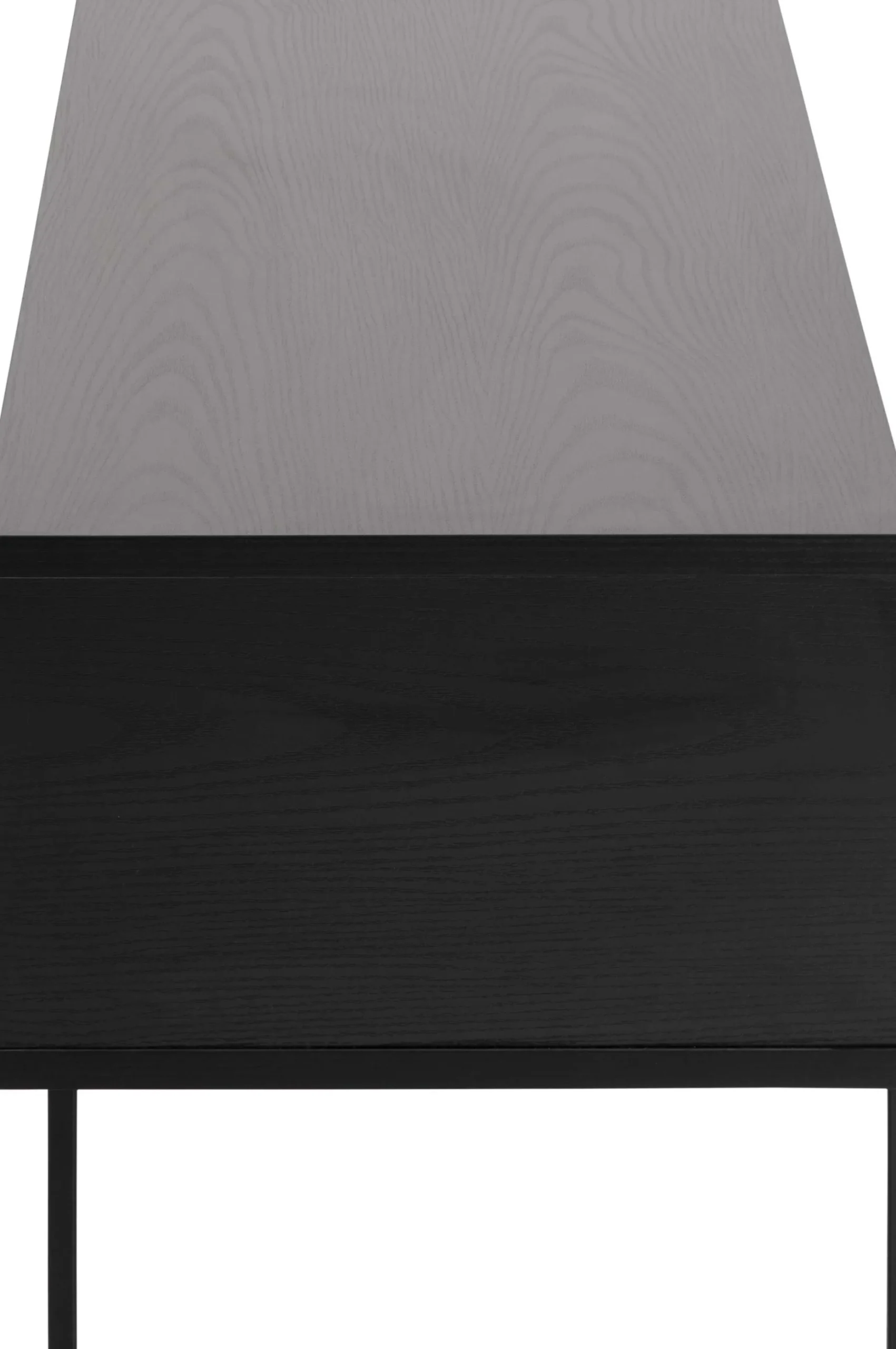 Lowboard Angus 140 cm mit Schiebetür - schwarz