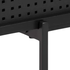 Lowboard Angus 140 cm mit Schiebetür - schwarz