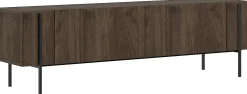 Lowboard Herman - 100% MELAMINE - Nussbaum - 160 x 45,6 x 31,4 cm