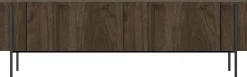 Lowboard Herman - 100% MELAMINE - Nussbaum - 160 x 45,6 x 31,4 cm