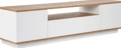 Lowboard Veramont - 100% MELAMINE - Weiß - 180 x 44,6 x 44,5 cm