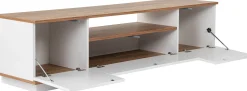 Lowboard Veramont - 100% MELAMINE - Weiß - 180 x 44,6 x 44,5 cm