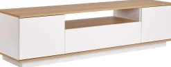Lowboard Veramont - 100% MELAMINE - Weiß - 180 x 44,6 x 44,5 cm