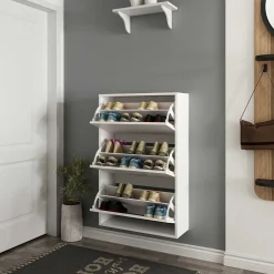 Lupa 3 Schuhschrank | 70x25x109cm | Hängemodell | Weiß