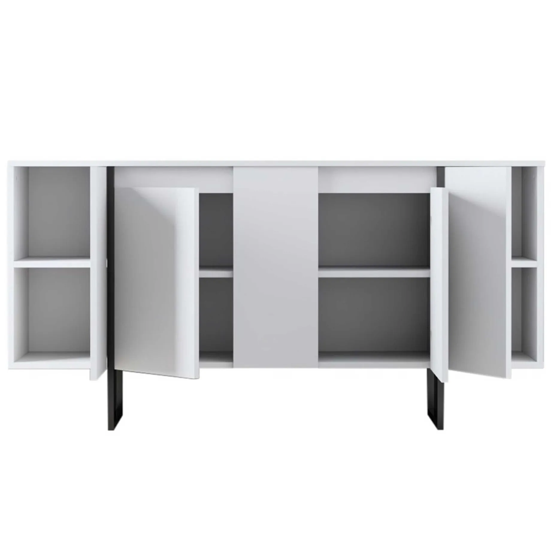 Luxe CO Konsole | 100 % MELAMIN | Weiß, Schwarz