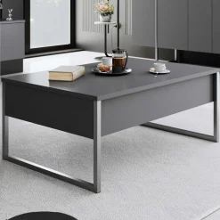 Emob Luxe Couchtisch | 100% MELAMIN | , Silber