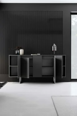 Luxe Konsole | 100% MELAMIN | Anthrazit, Silber