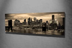 Emob Majestic Dekoratives Leinwandbild | Holzrahmen | 30 x 80 cm