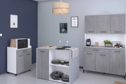 Maleficent Buffetschrank mit 6 Türen und 1 Schublade - Betonoptik
