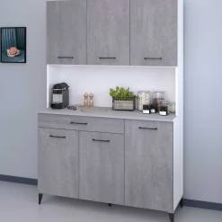Maleficent Buffetschrank mit 6 Türen und 1 Schublade - Betonoptik