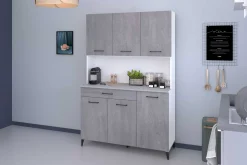 Maleficent Buffetschrank mit 6 Türen und 1 Schublade - Betonoptik